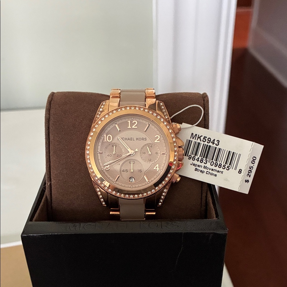 Michael Kors Rose Gold Chronograph Watch